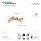 Kingston Brass Roman Tub Faucet, Antique Brass, Wall Mount KS7023AX - alternate 2